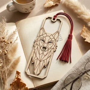50 Fantasy Bookmark Laser Files, Intricate Mythical Beast Silhouettes
