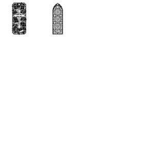 50 Gothic Bookmark Templates, Dark Academia Cathedral Window Page Marker