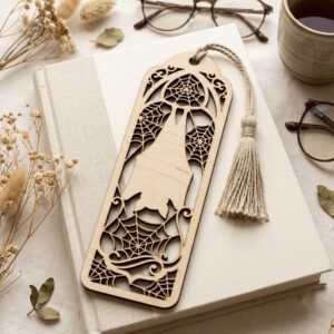 50 Gothic Bookmark Templates, Dark Academia Cathedral Window Page Marker