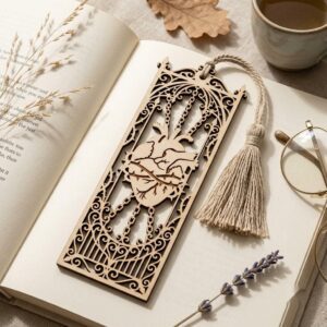 50 Gothic Cathedral Window Bookmarks, Victorian Dark Academia Reader Gift
