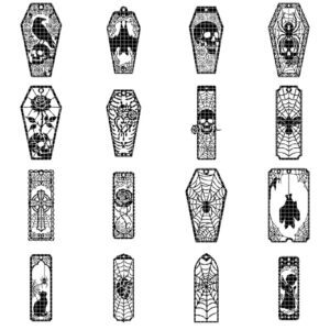 50 Gothic Cathedral Window Bookmarks, Victorian Dark Academia Reader Gift