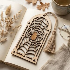 50 Gothic Cathedral Window Bookmarks, Victorian Dark Academia Reader Gift