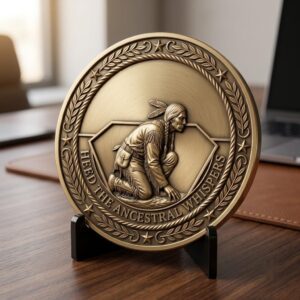 50 Native Warrior Challenge Coin 3D Depth Maps, Laser Engraving Relief Designs