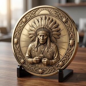 50 Native Warrior Challenge Coin 3D Depth Maps, Laser Engraving Relief Designs
