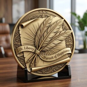 America 250th Anniversary Coin Depth Map, Founders Legacy Laser Engraving File
