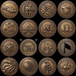 America 250th Anniversary Coin Depth Map, Founders Legacy Laser Engraving File