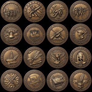 America 250th Anniversary Coin Depth Map, Founders Legacy Laser Engraving File