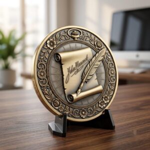 America 250th Anniversary Coin Depth Map, Founders Legacy Laser Engraving File