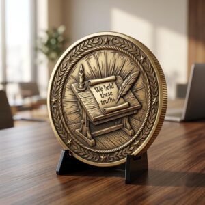 America 250th Anniversary Coin Depth Map, Founders Legacy Laser Engraving File