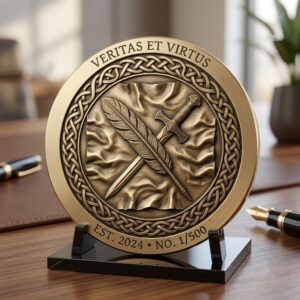 America 250th Anniversary Coin Depth Map, Founders Legacy Laser Engraving File