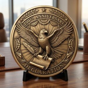 America 250th Anniversary Coin Depth Map, Founders Legacy Laser Engraving File