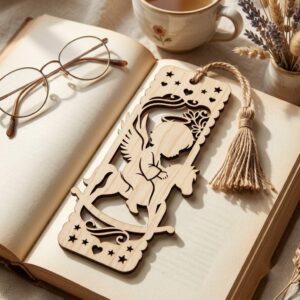 Angel Bookmark Laser Bundle, Baby First Christmas Memorial Keepsake 21 Designs