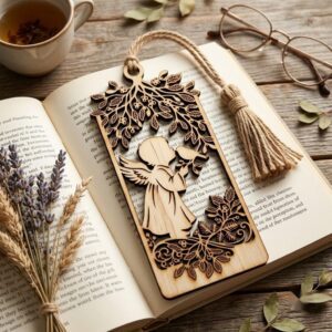Angel Bookmark Laser Bundle, Baby First Christmas Memorial Keepsake 21 Designs