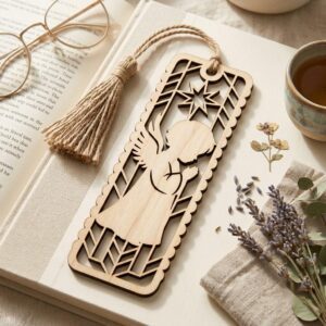 Angel Bookmark Laser Bundle, Baby First Christmas Memorial Keepsake 21 Designs