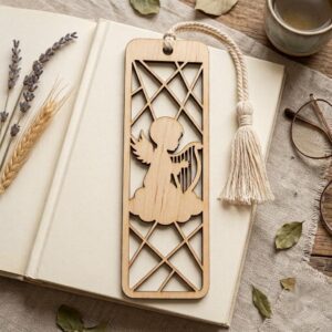 Angel Bookmark Laser Bundle, Baby First Christmas Memorial Keepsake 21 Designs