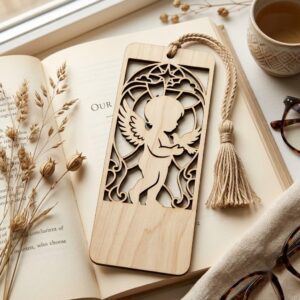 Angel Bookmark Laser Bundle, Baby First Christmas Memorial Keepsake 21 Designs