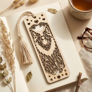 Animal Bookmark SVG, Laser Cut Bundle 50 Designs, Geometric Low Poly Templates, Modern Silhouette Vector File