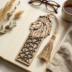 Animal Bookmark SVG, Laser Cut Bundle 50 Designs, Geometric Low Poly Templates, Modern Silhouette Vector File