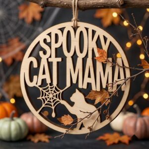 Boo Crew Ghost Door Hanger, Halloween Sign Bundle, Funny DIY Decor