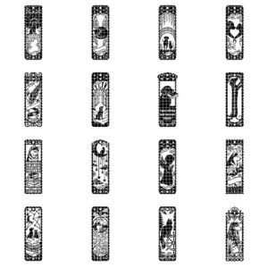 Cat Dog Bookmark Laser File, Peek A Boo Animal Page Topper, 50 Wood Designs