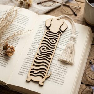 Cat Dog Bookmark Laser File, Peek A Boo Animal Page Topper, 50 Wood Designs