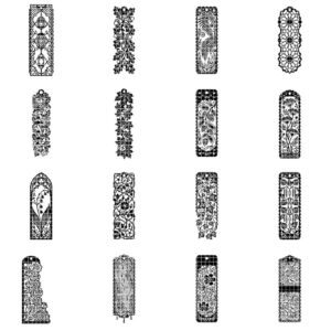 Celtic Bookmark Laser File, 50 Wood Templates, Eternity Knot Designs