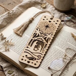 Christian Bookmark Laser File, 48 Ornate Bible Verse Designs