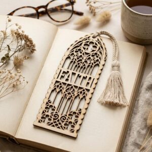 Christian Bookmark Laser File, 48 Ornate Bible Verse Designs