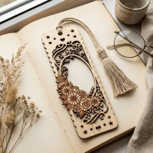 Christian Bookmark Laser File, 48 Ornate Bible Verse Designs