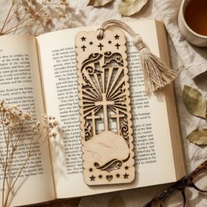 Christian Bookmark Laser File, 48 Ornate Bible Verse Designs