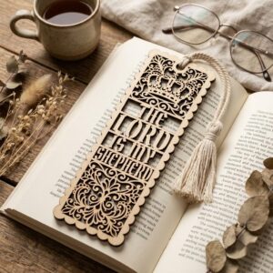 Christian Bookmark Laser File, Bible Verse Bundle, Faith Gift Ideas