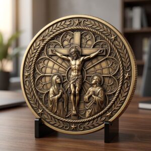 Christian Challenge Coins, Depth Map Engraving File, Jesus Laser Art Bundle