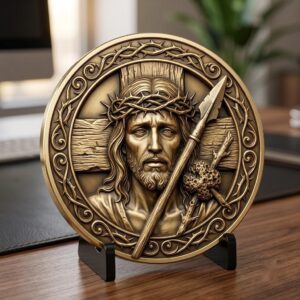 Christian Challenge Coins, Depth Map Engraving File, Jesus Laser Art Bundle