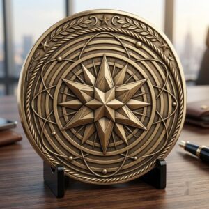 Christian Depth Map PNG Bundle, Relief Laser Engraving Star Bethlehem Coin