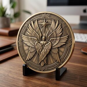 Christian Depth Map PNG Bundle, Relief Laser Engraving Star Bethlehem Coin