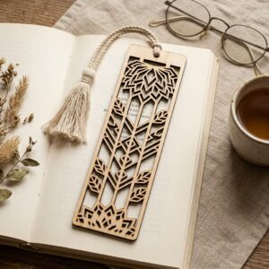 Floral Damask Bookmark Laser Files, 50 Vintage Victorian Scroll Patterns