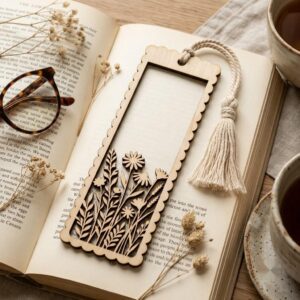 Floral Damask Bookmark Laser Files, 50 Vintage Victorian Scroll Patterns
