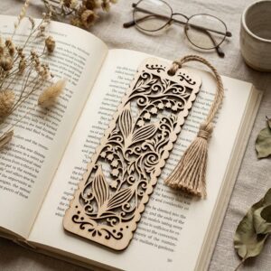 Floral Damask Bookmark Laser Files, 50 Vintage Victorian Scroll Patterns