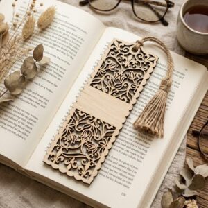 Floral Damask Bookmark Laser Files, 50 Vintage Victorian Scroll Patterns