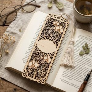 Floral Damask Bookmark Laser Files, 50 Vintage Victorian Scroll Patterns