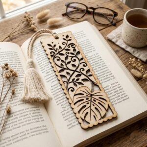 Floral Damask Bookmark Laser Files, 50 Vintage Victorian Scroll Patterns