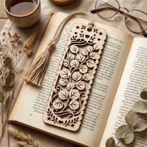 Floral Damask Bookmark Laser Files, 50 Vintage Victorian Scroll Patterns