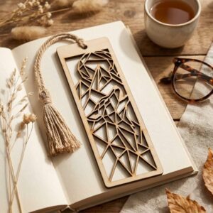 Geometric Animal Bookmark Templates, Bundle of 47 Modern Low Poly Wood Designs