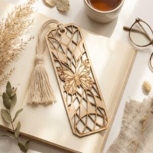 Geometric Animal Bookmark Templates, Bundle of 47 Modern Low Poly Wood Designs