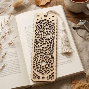 Geometric Nature Bookmark Template Bundle, Sacred Geometry Botanicals, 32 Designs
