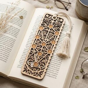 Geometric Nature Bookmark Template Bundle, Sacred Geometry Botanicals, 32 Designs