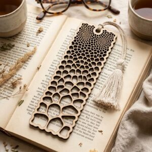 Geometric Nature Bookmark Template Bundle, Sacred Geometry Botanicals, 32 Designs