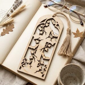 Gothic Bookmark Bundle, Victorian Cathedral Window, Dark Academia Ironwork Gate