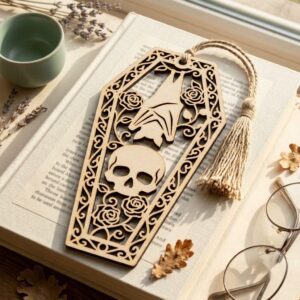 Gothic Bookmark Bundle, Victorian Cathedral Window, Dark Academia Ironwork Gate