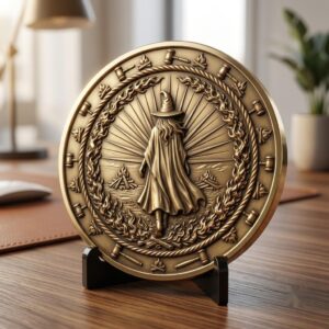 Gothic Skull and Raven Memento Mori Coin, Laser Engraving Depth Map PNG Bundle